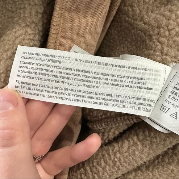 Abercrombie & Fitch Asymmetrical Snap Up Fleece Pullover Size XL - Picture 16 of 16